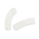 Acrylic Tube Twisted bead 33x8mm Transparent white